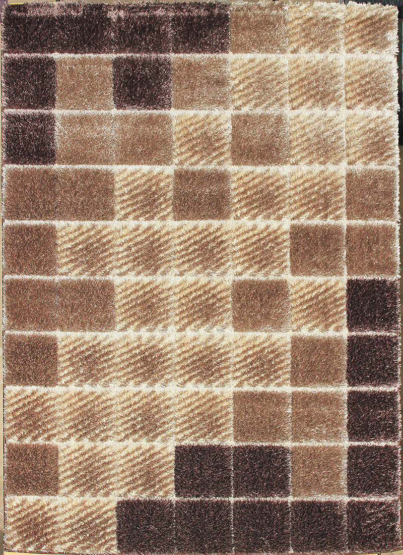 Levně Berfin Dywany Kusový koberec Seher 3D 2615 Brown Beige - 140x190 cm