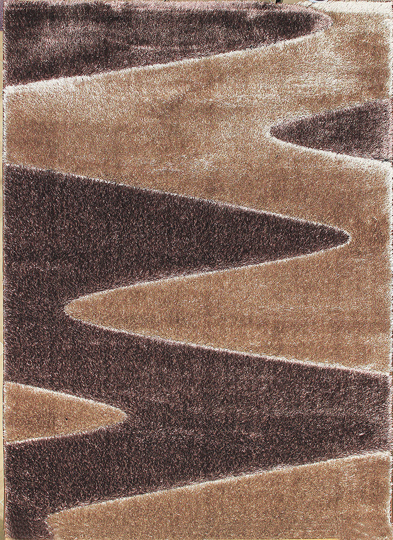 Levně Berfin Dywany Kusový koberec Seher 3D 2652 Brown Beige - 140x190 cm
