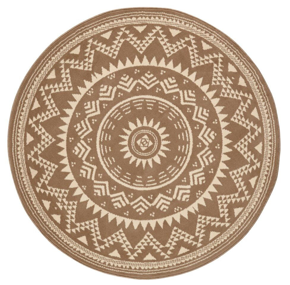 Levně Hanse Home Collection koberce Kusový koberec Celebration 103443 Valencia Brown kruh - 200x200 (průměr) kruh cm
