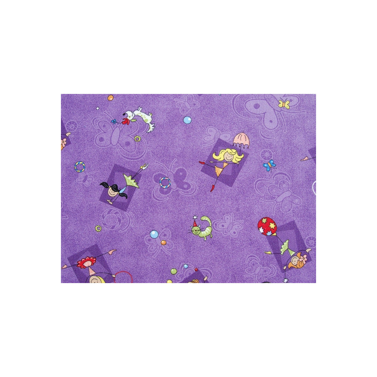 Dětský metrážový koberec Happy / 856 fialová