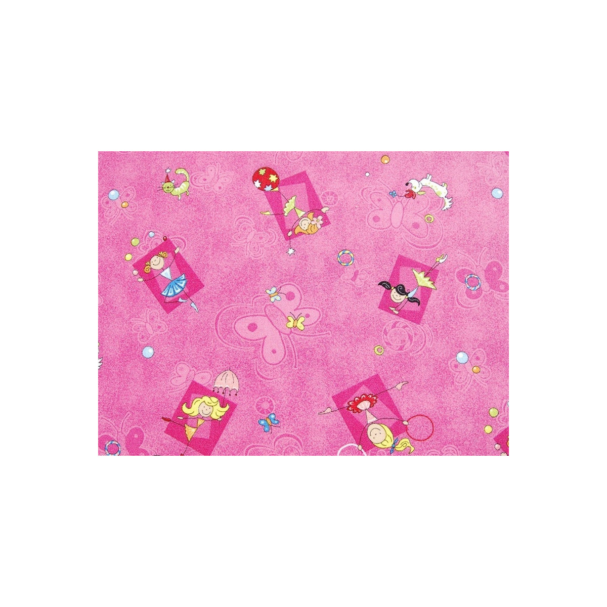 Dětský metrážový koberec Happy / 447 růžová