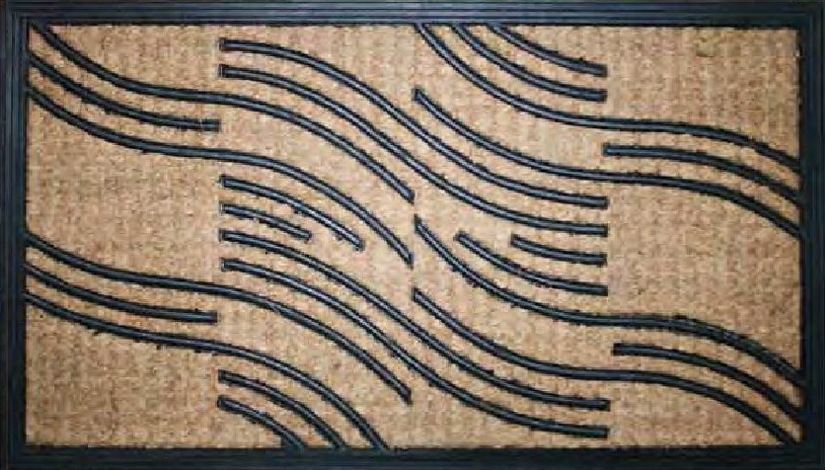 Levně BO-MA koberce Rohožka Kokos + guma vlnky - 40x70 cm