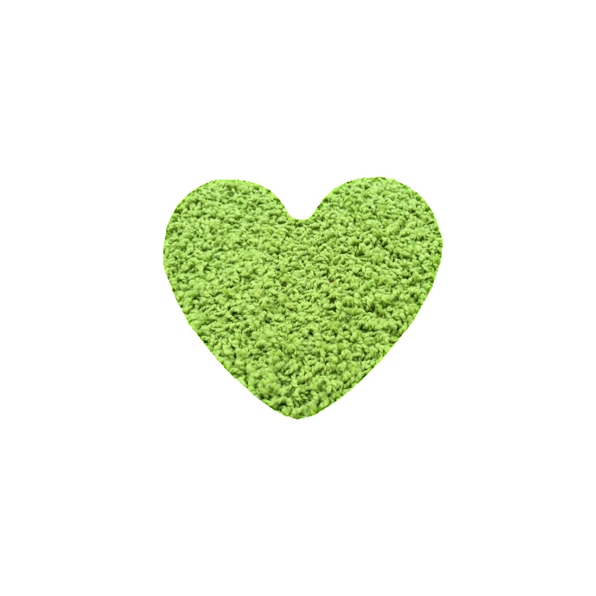 Kusový koberec Color shaggy zelený srdce