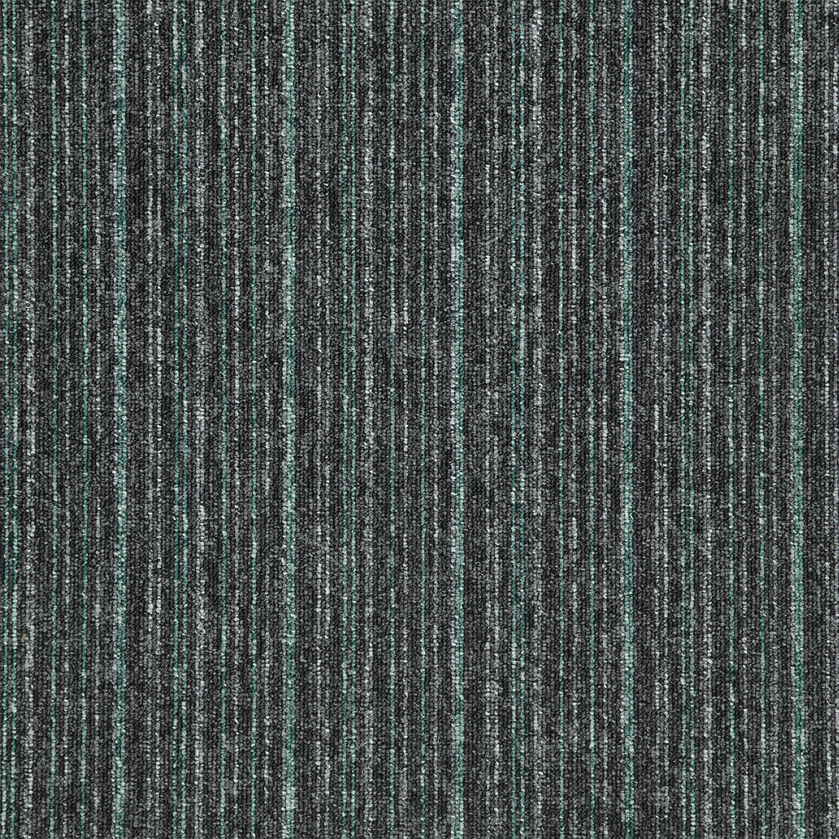 Levně Balta koberce Kobercový čtverec Sonar Lines 4577 zelenočerný - 50x50 cm