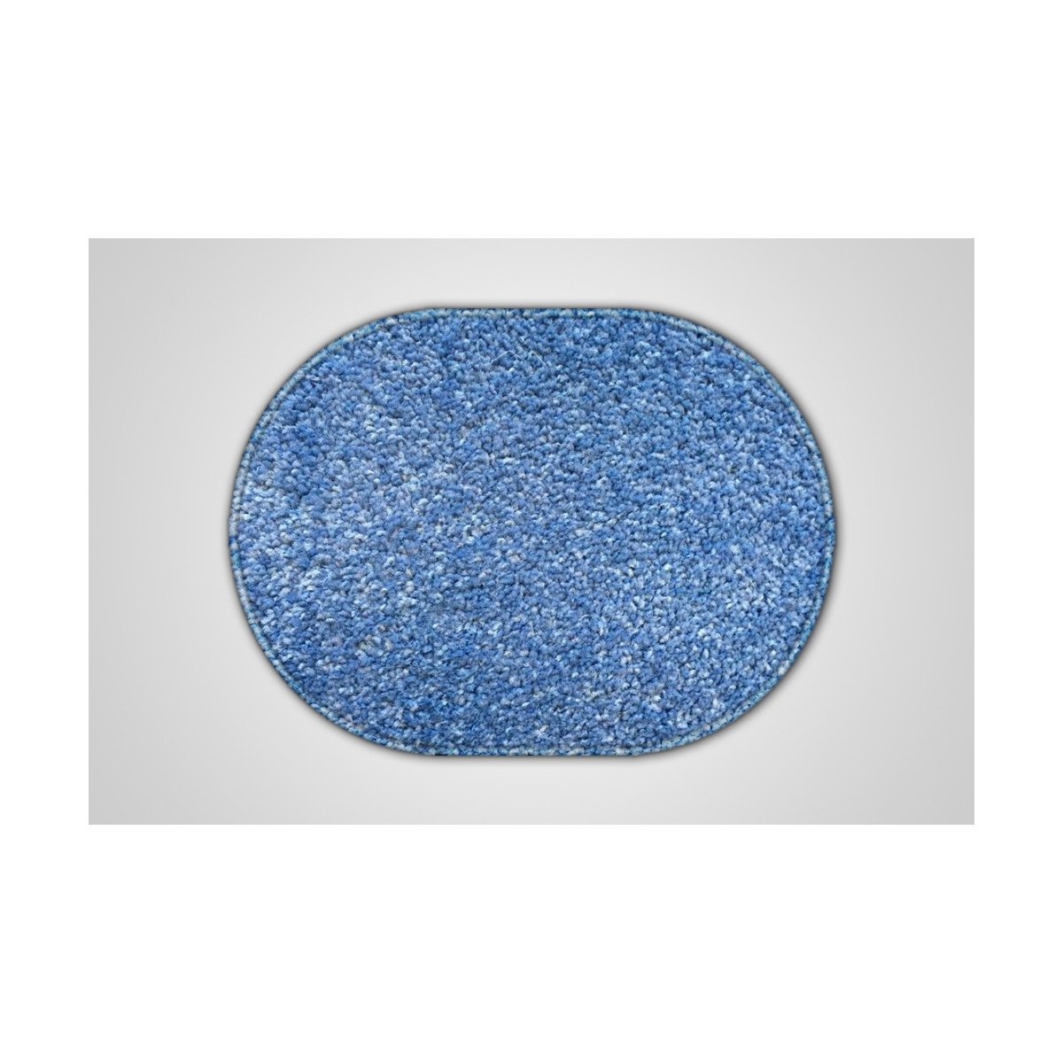 Kusový světle modrý koberec Eton ovál