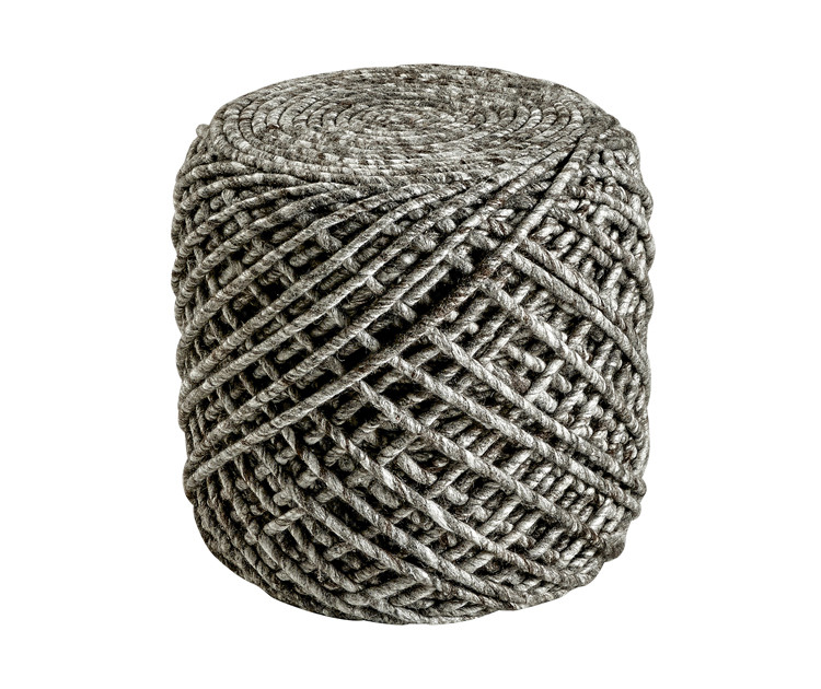 Levně Obsession koberce Sedací vak ROYAL POUF POR 888 Taupe - 40 x 40 x 40 cm cm