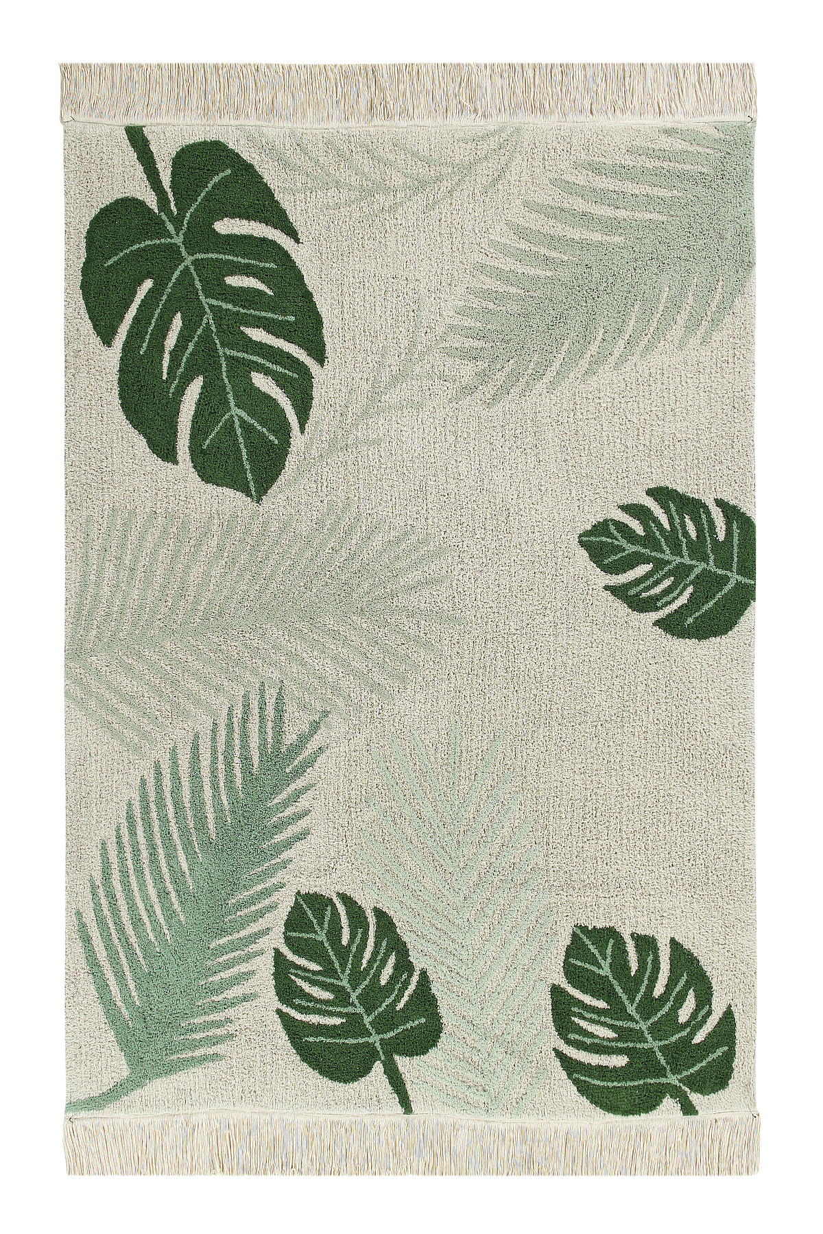 Levně Lorena Canals koberce Přírodní koberec, ručně tkaný Tropical Green - 140x200 cm