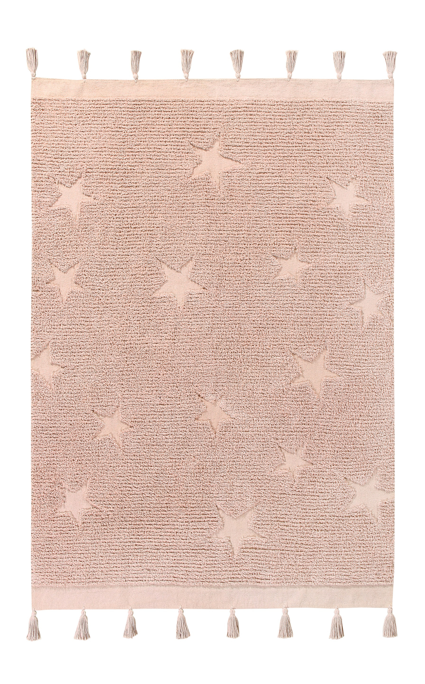 Levně Lorena Canals koberce Přírodní koberec, ručně tkaný Hippy Stars Vintage Nude - 120x175 cm
