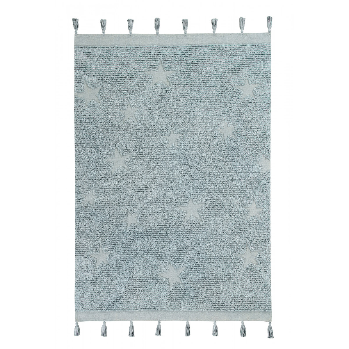 Přírodní koberec, ručně tkaný Hippy Stars Aqua Blue 