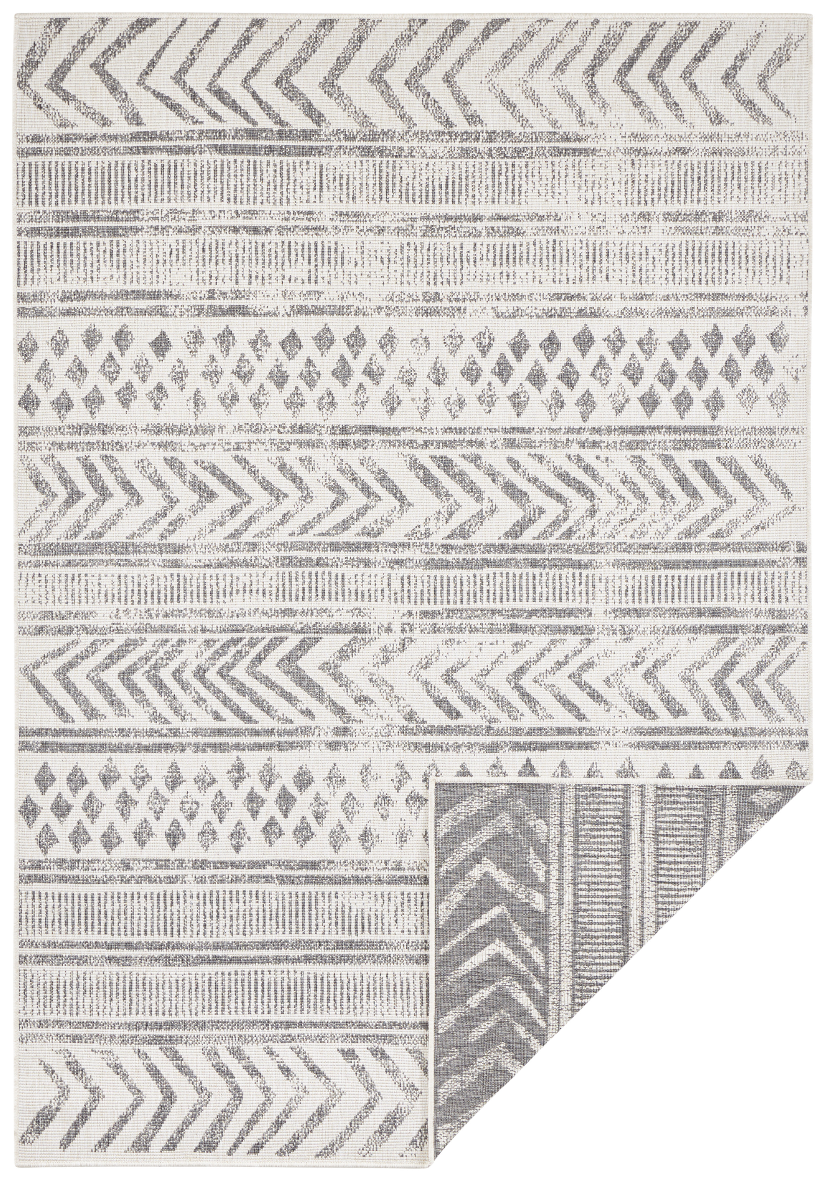 Levně NORTHRUGS - Hanse Home koberce Kusový koberec Twin Supreme 103862 Biri Grey/Cream – na ven i na doma - 80x150 cm