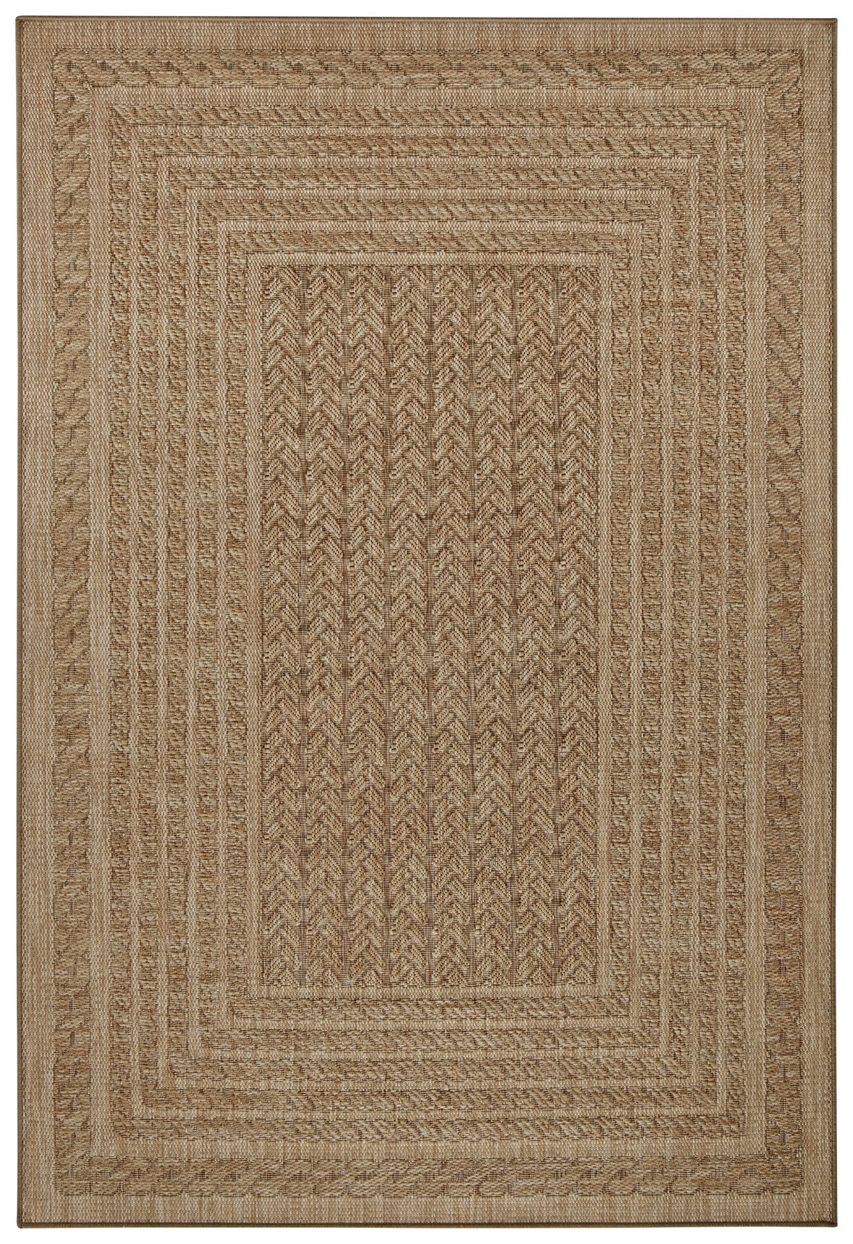 Levně NORTHRUGS - Hanse Home koberce Kusový koberec Forest 103992 Beige/Brown – na ven i na doma - 240x340 cm