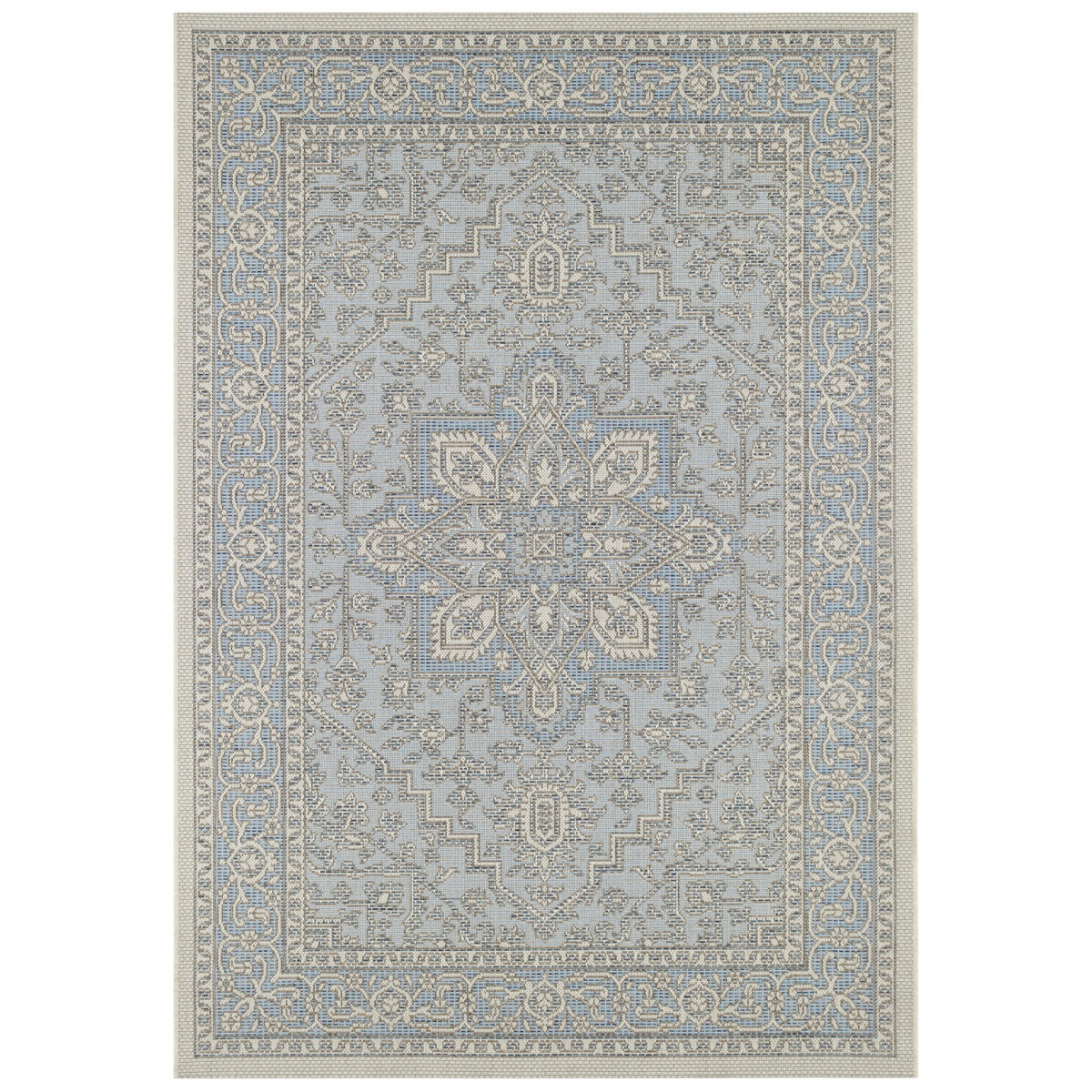 Kusový koberec Jaffa 103876 Azurblue/Taupe – na ven i na doma