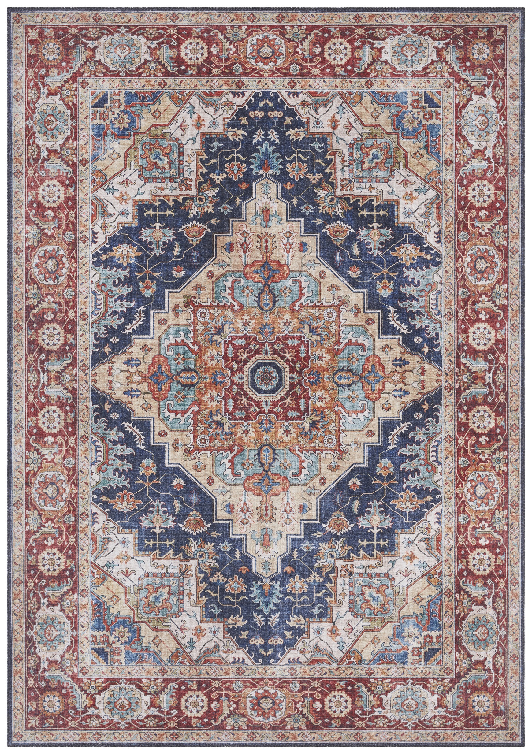 Levně Nouristan - Hanse Home koberce Kusový koberec Asmar 104017 Indigo/Blue - 120x160 cm