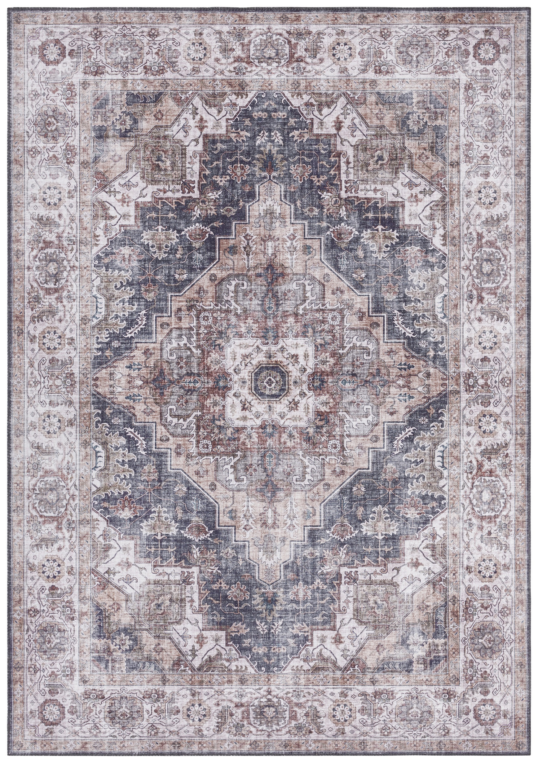 Levně Nouristan - Hanse Home koberce Kusový koberec Asmar 104016 Putty/Grey - 120x160 cm