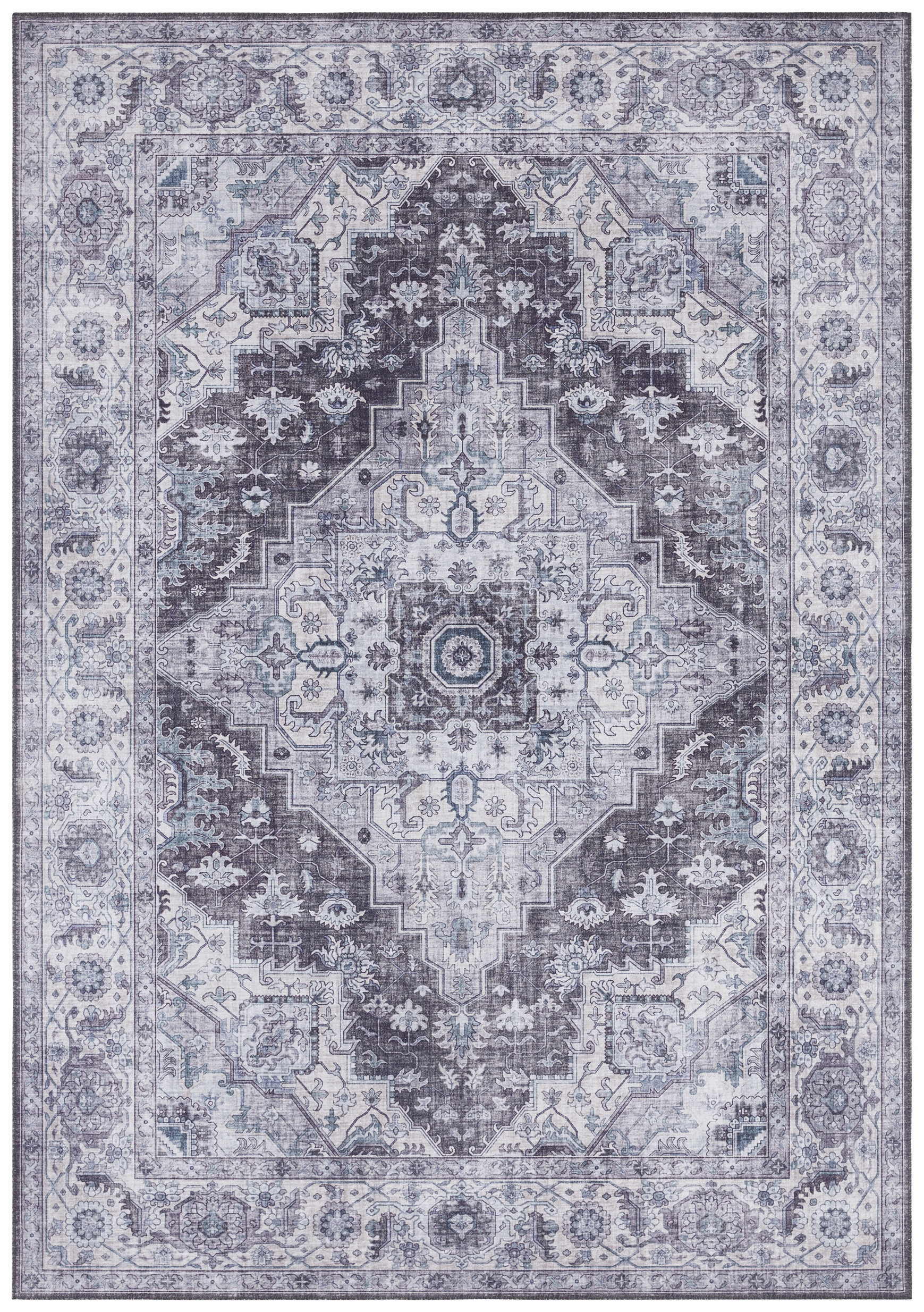 Levně Nouristan - Hanse Home koberce Kusový koberec Asmar 104015 Stone/Grey - 120x160 cm