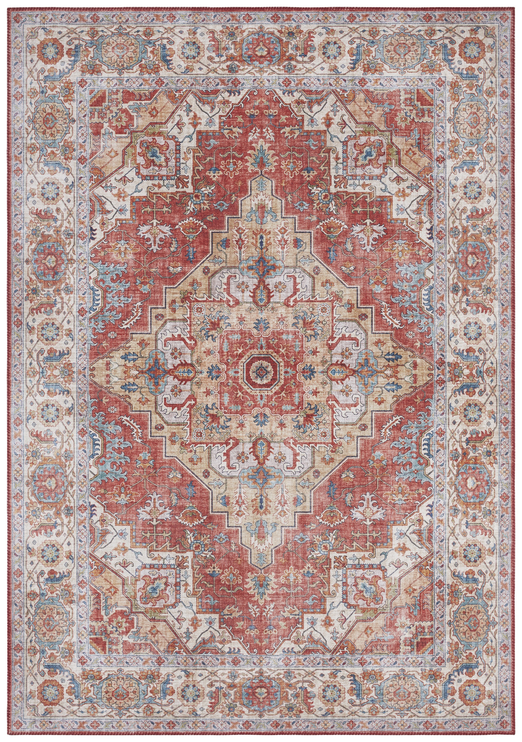 Levně Nouristan - Hanse Home koberce Kusový koberec Asmar 104013 Brick/Red - 200x290 cm