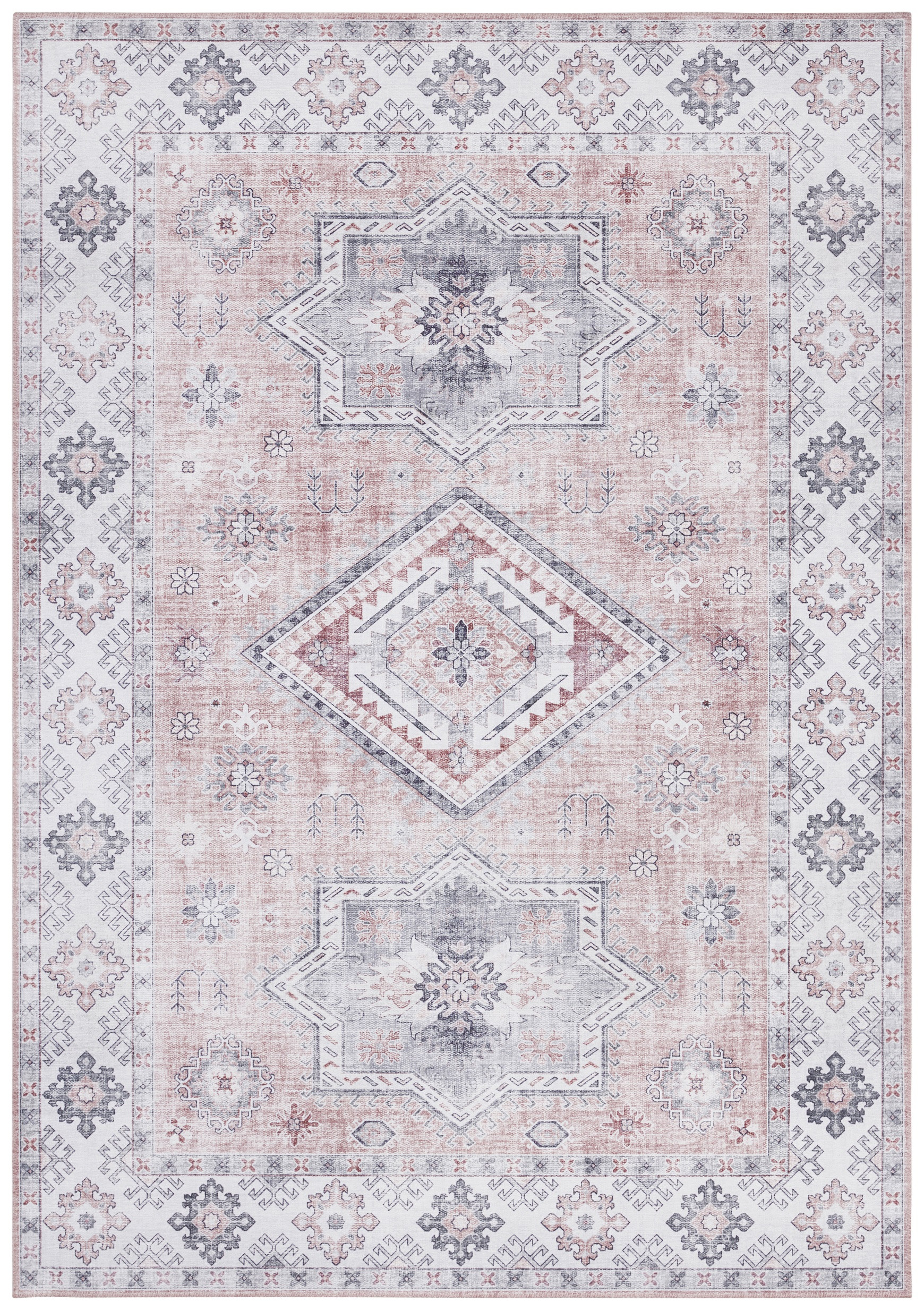Levně Nouristan - Hanse Home koberce Kusový koberec Asmar 104009 Old/Pink - 200x290 cm
