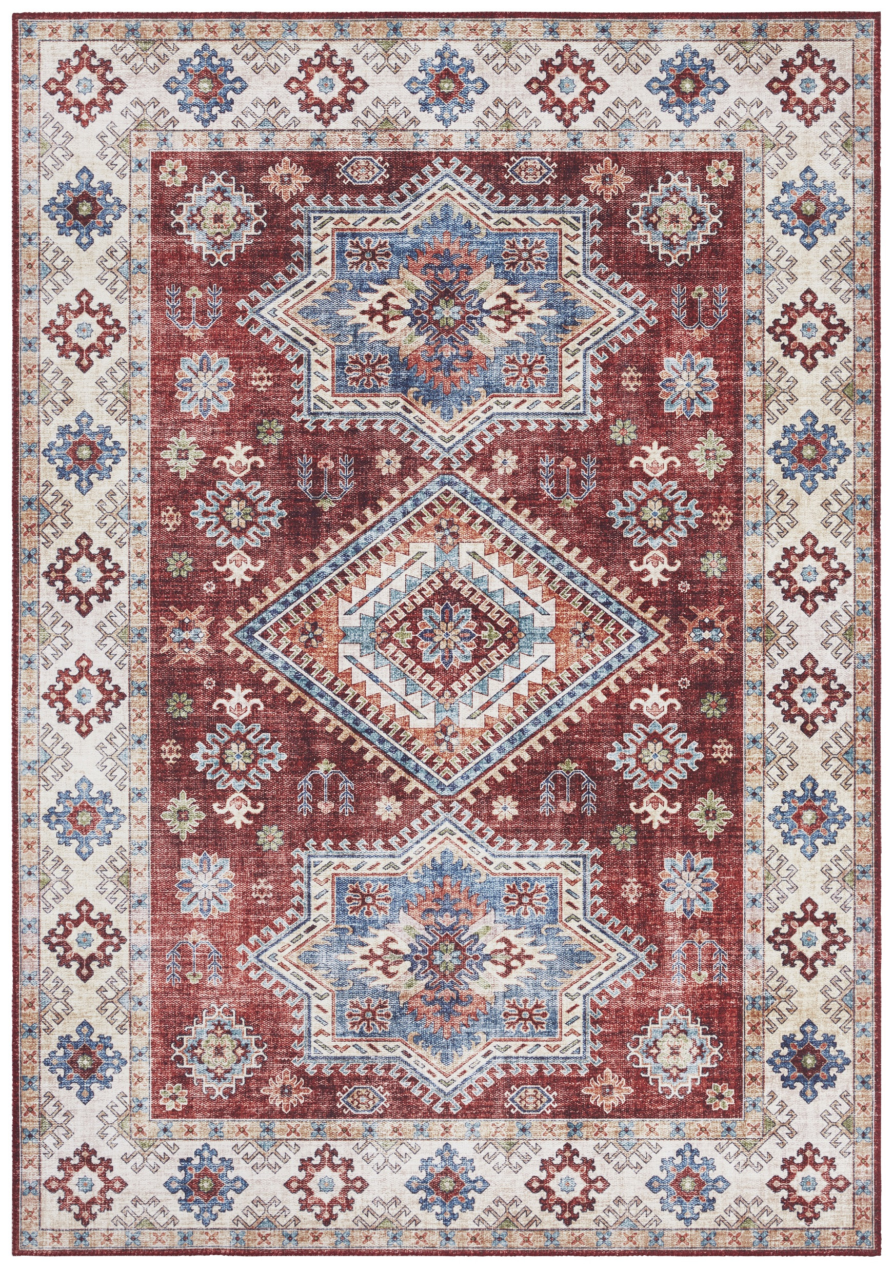 Levně Nouristan - Hanse Home koberce Kusový koberec Asmar 104008 Ruby/Red - 120x160 cm
