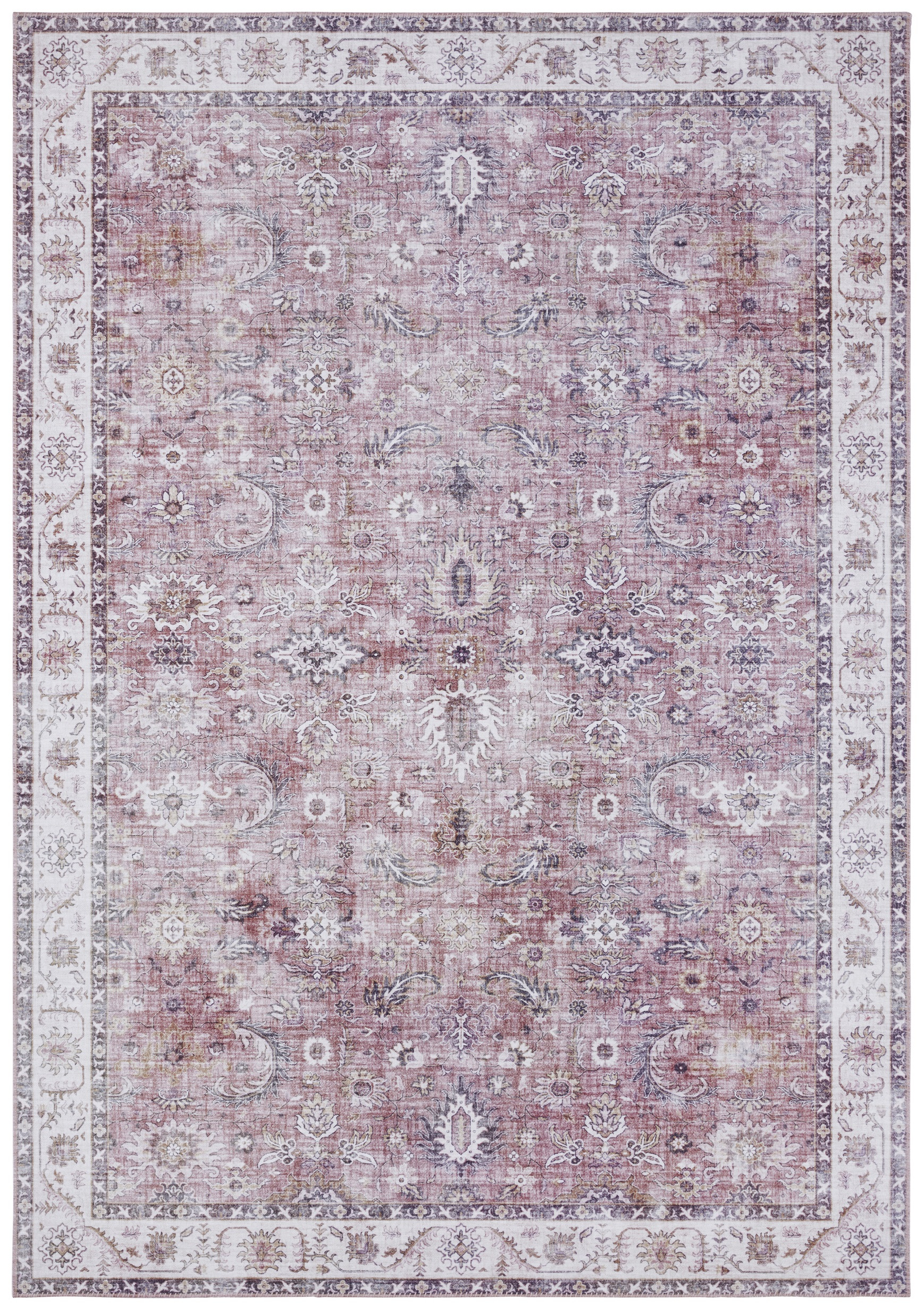 Levně Nouristan - Hanse Home koberce Kusový koberec Asmar 104007 Raspberry/Red - 120x160 cm