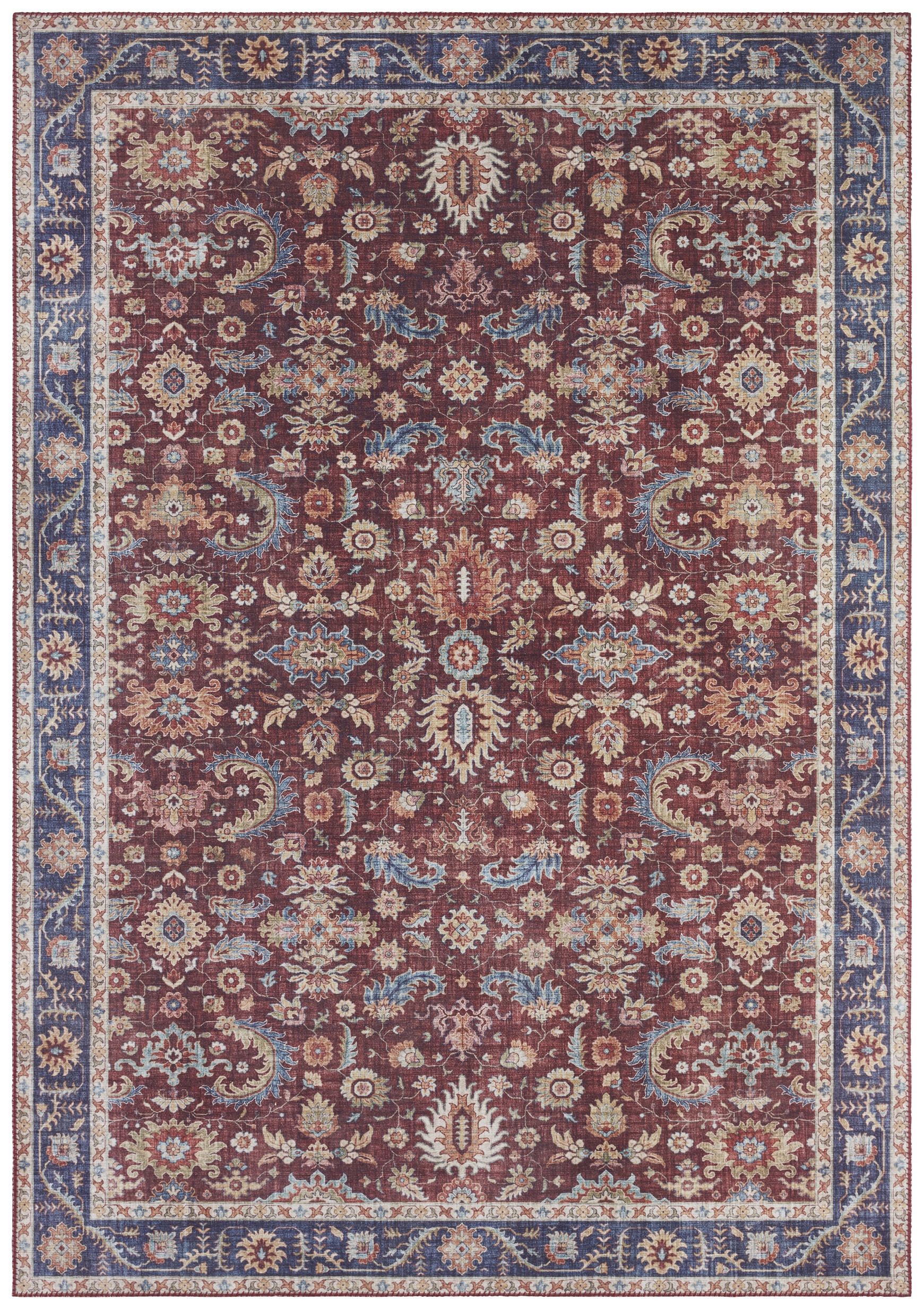 Levně Nouristan - Hanse Home koberce Kusový koberec Asmar 104004 Bordeaux/Red - 80x150 cm