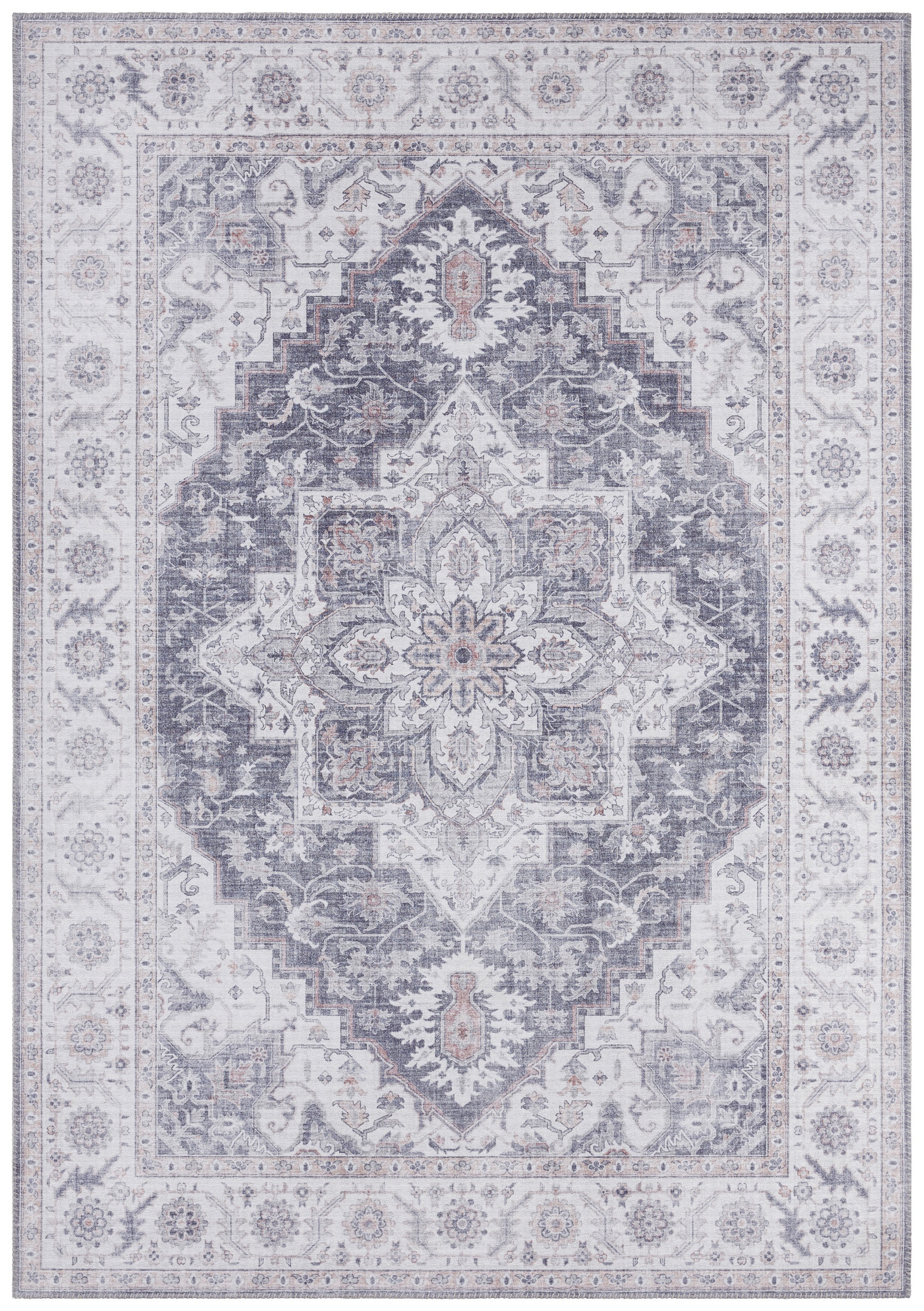 Levně Nouristan - Hanse Home koberce Kusový koberec Asmar 104003 Mauve/Pink - 80x200 cm