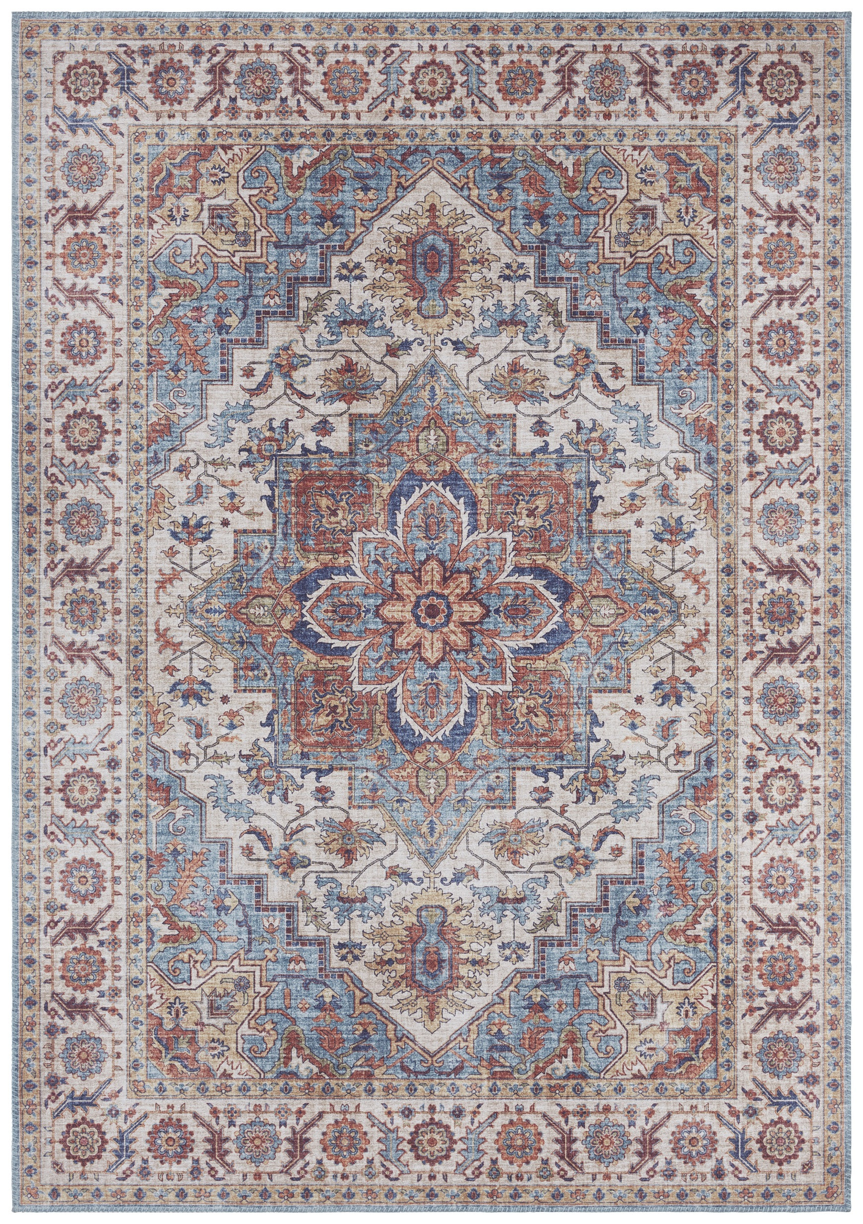 Levně Nouristan - Hanse Home koberce Kusový koberec Asmar 104002 Cyan/Blue - 120x160 cm