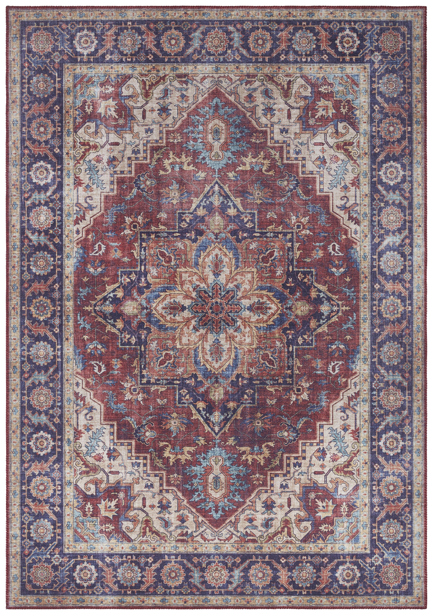Levně Nouristan - Hanse Home koberce Kusový koberec Asmar 104000 Plum/Red - 160x230 cm
