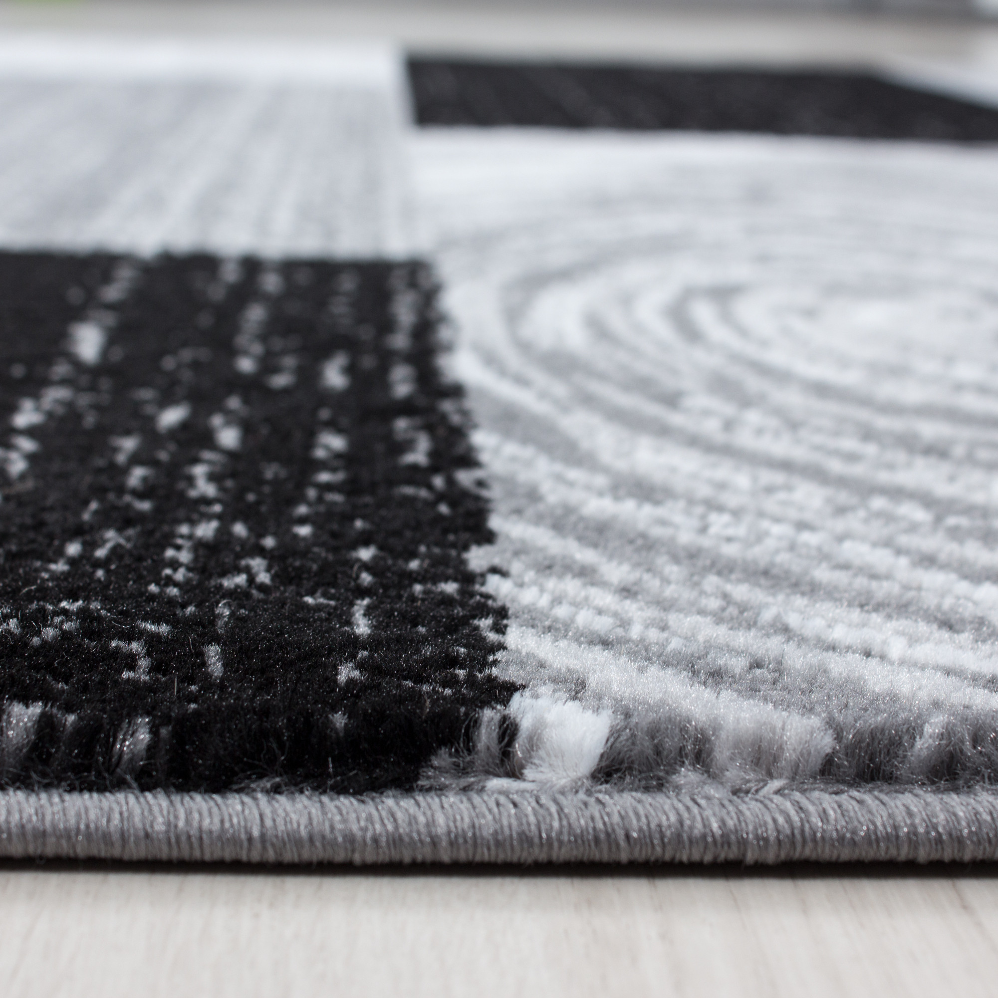 Ayyildiz, Kusový koberec Parma 9220 black, 80x150, šedá, chodba / předsíň