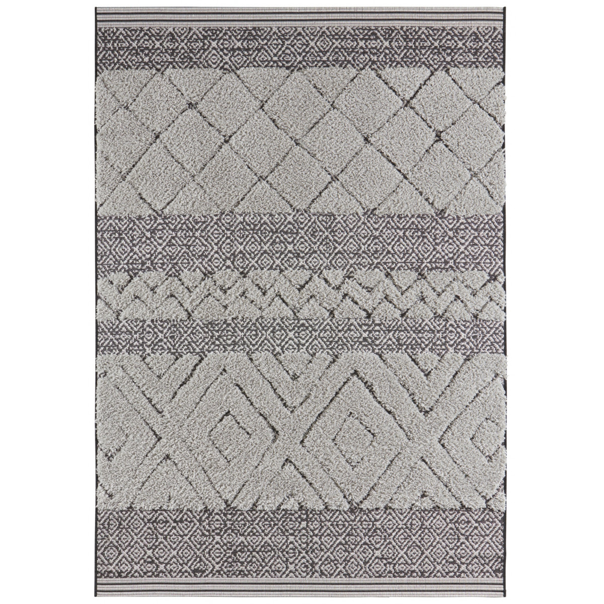 Kusový koberec Handira 103904 Black/Grey