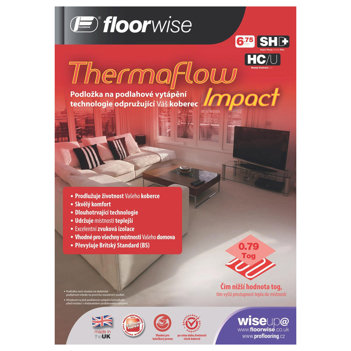 Podložka pod koberec Floorwise Thermaflow Impact