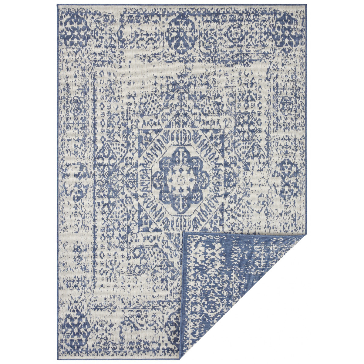 Kusový koberec Twin Supreme 104134 Blue/Cream – na ven i na doma