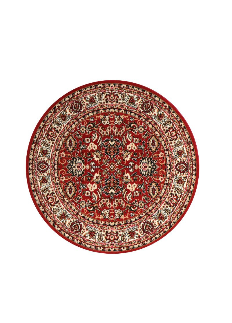 Levně Sintelon, Kusový koberec Teheran Practica 59/CVC kruh, 160x160 (průměr) kruh, červená, chodba / předsíň