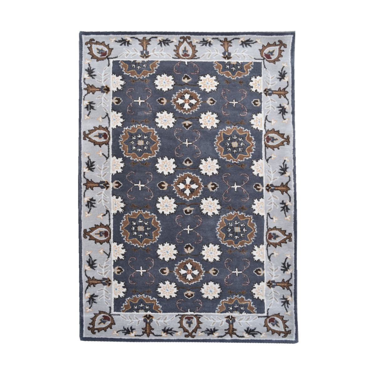 Ručně všívaný vlněný koberec DOO-15
