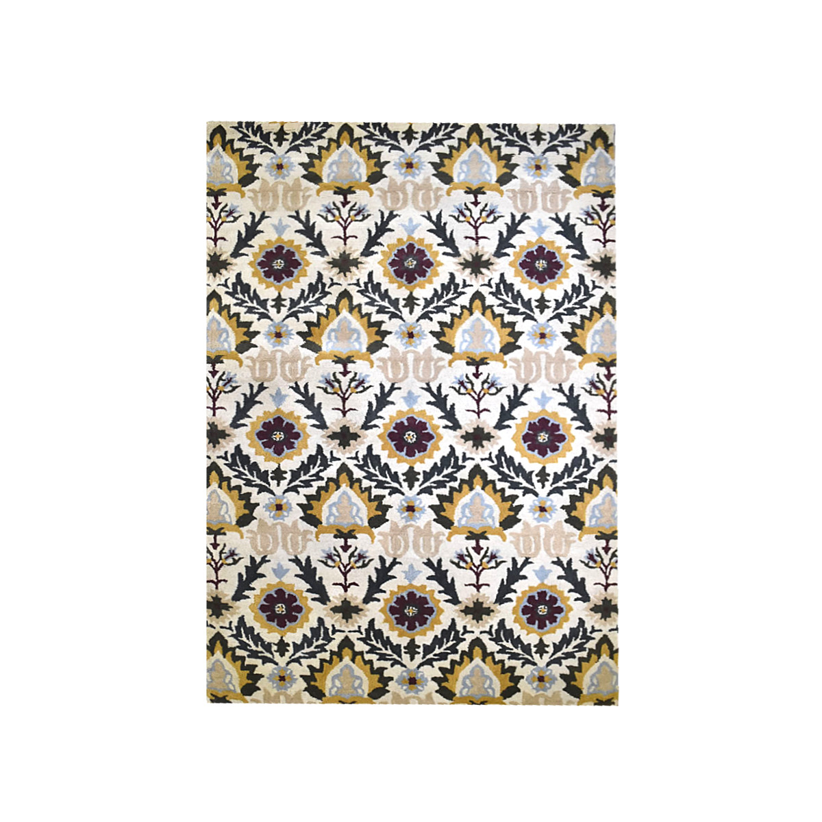 Ručně všívaný vlněný koberec DOO-26