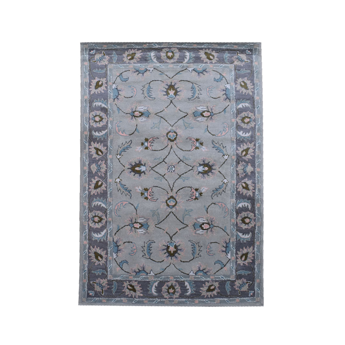 Ručně všívaný vlněný koberec DOO-28