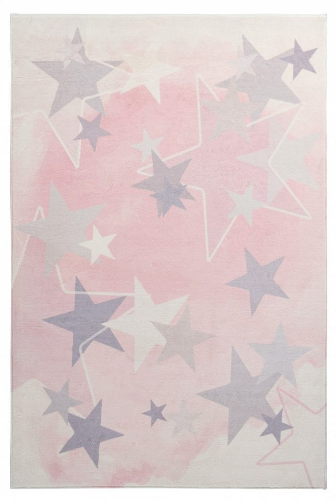 Levně Obsession koberce Dětský kusový koberec Stars 410 pink - 120x170 cm