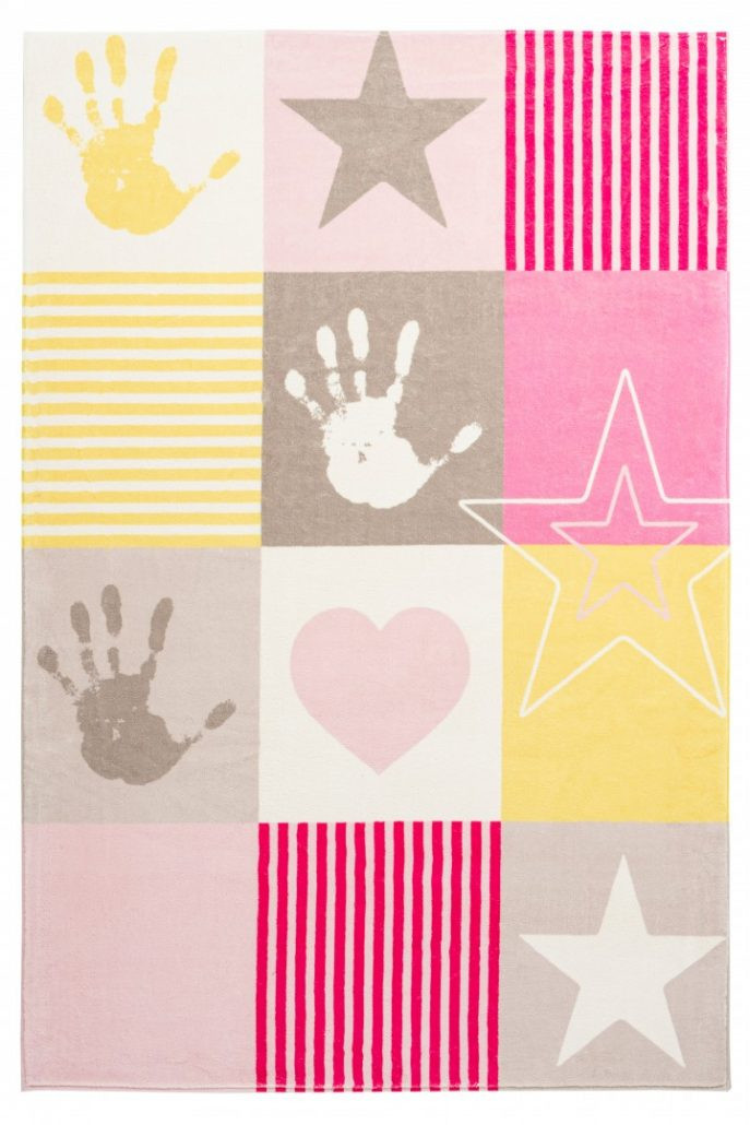Obsession koberce Dětský kusový koberec Stars 411 pink - 160x230 cm