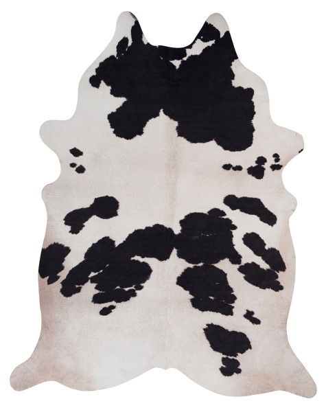 Levně Obsession koberce Kusový koberec Toledo 190 black white - 155x190 tvar kožešiny cm
