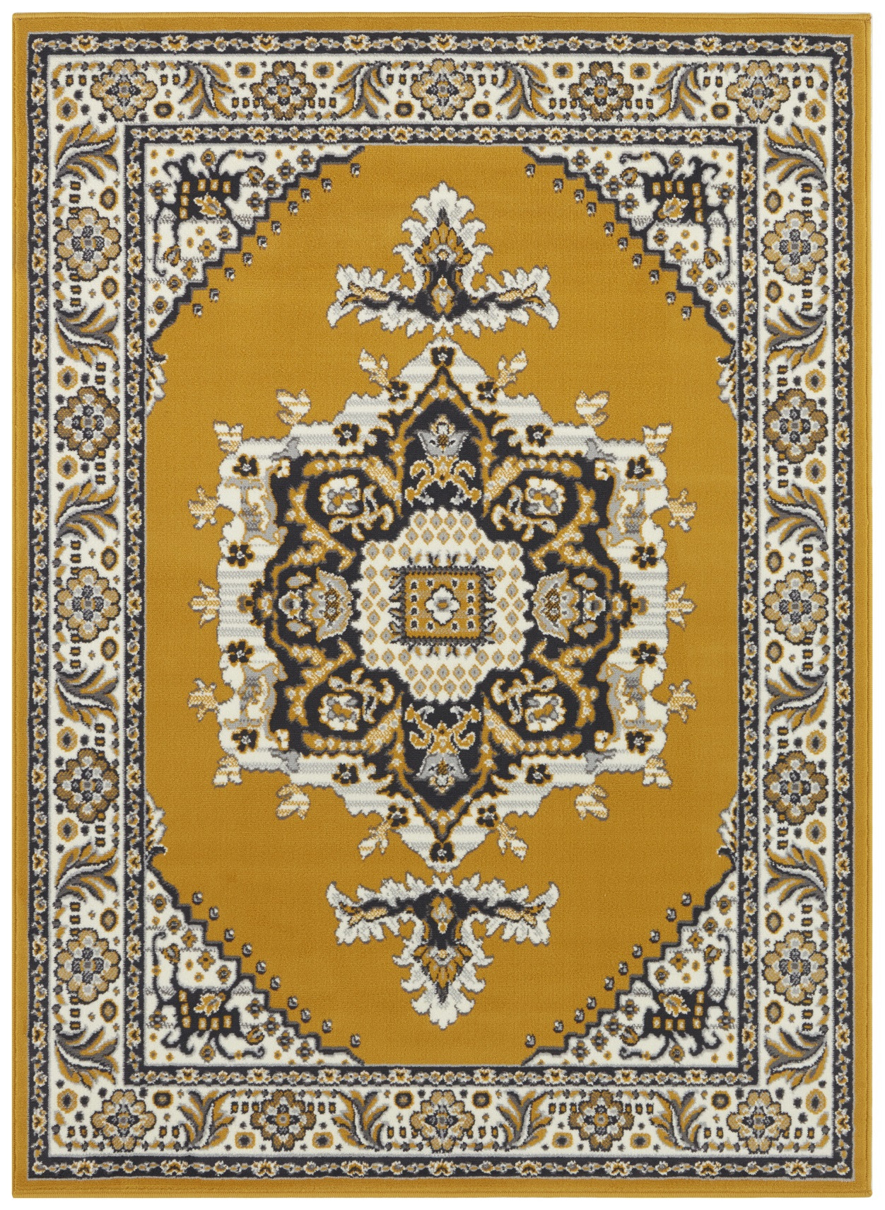 Levně Mujkoberec Original Kusový orientální koberec Mujkoberec Original 104345 - 120x160 cm Žlutá