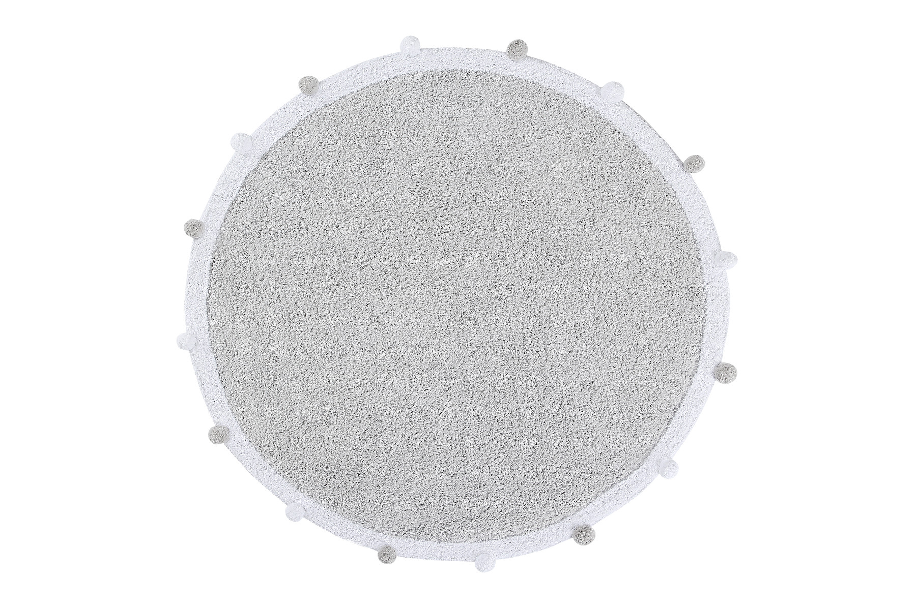 Levně Lorena Canals, Pro zvířata: Pratelný koberec Bubbly Light Grey kruh, 120x120 (průměr) kruh, šedá, ložnice