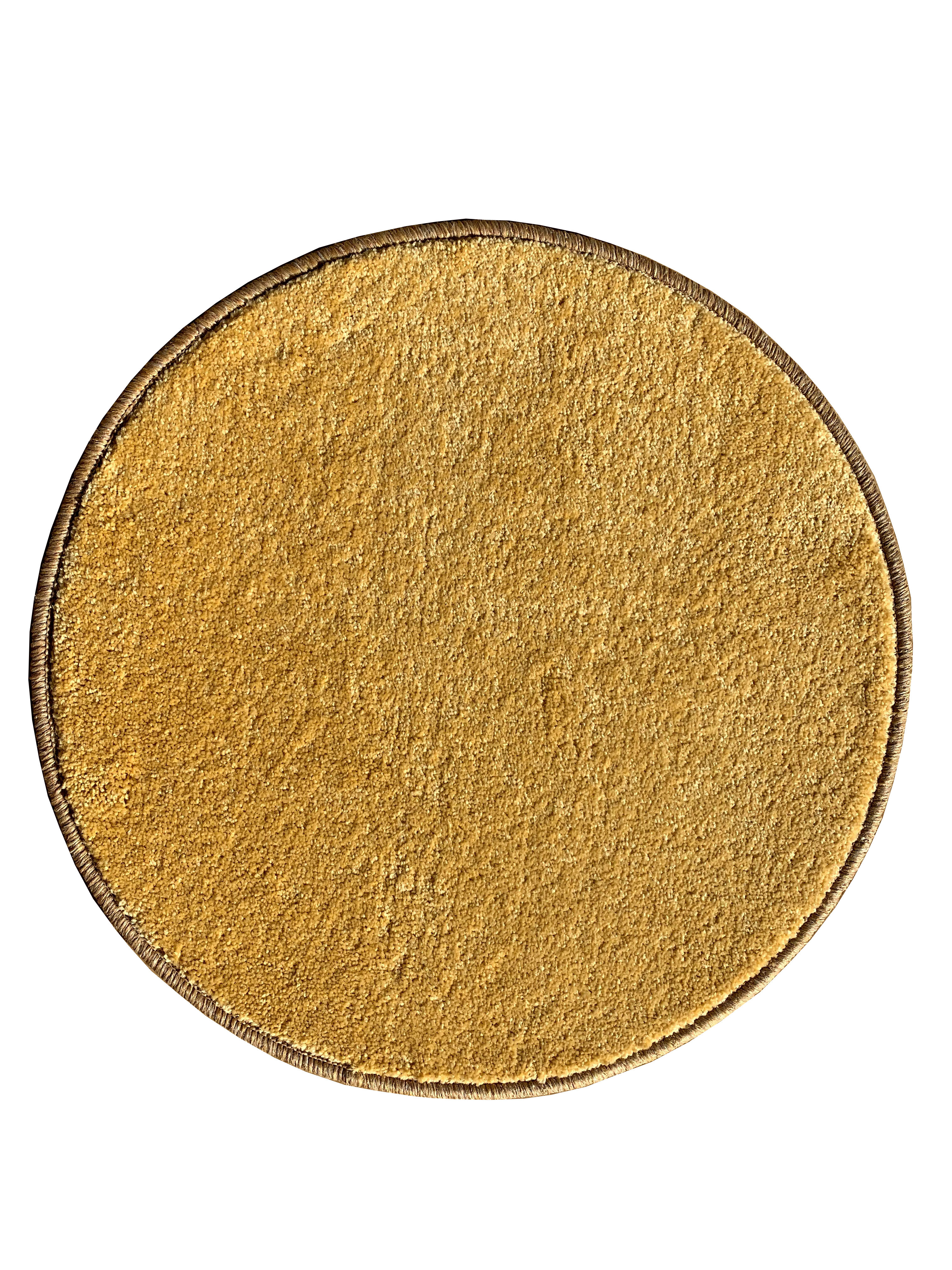 Levně Vopi koberce Kusový koberec Eton Exklusive žlutý kruh - 67x67 (průměr) kruh cm