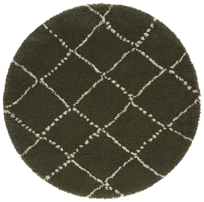 Levně Mint Rugs - Hanse Home koberce Kusový koberec Allure 104404 Olive/Green - 160x160 (průměr) kruh cm