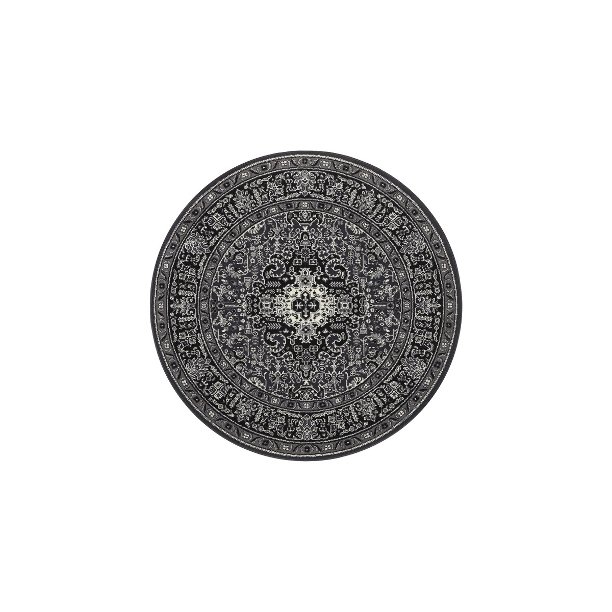 Kruhový koberec Mirkan 104436 Dark-grey