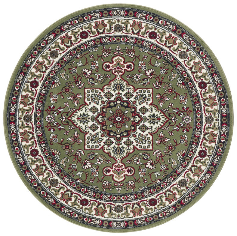 Levně Nouristan - Hanse Home koberce Kruhový koberec Mirkan 104104 Green - 160x160 (průměr) kruh cm