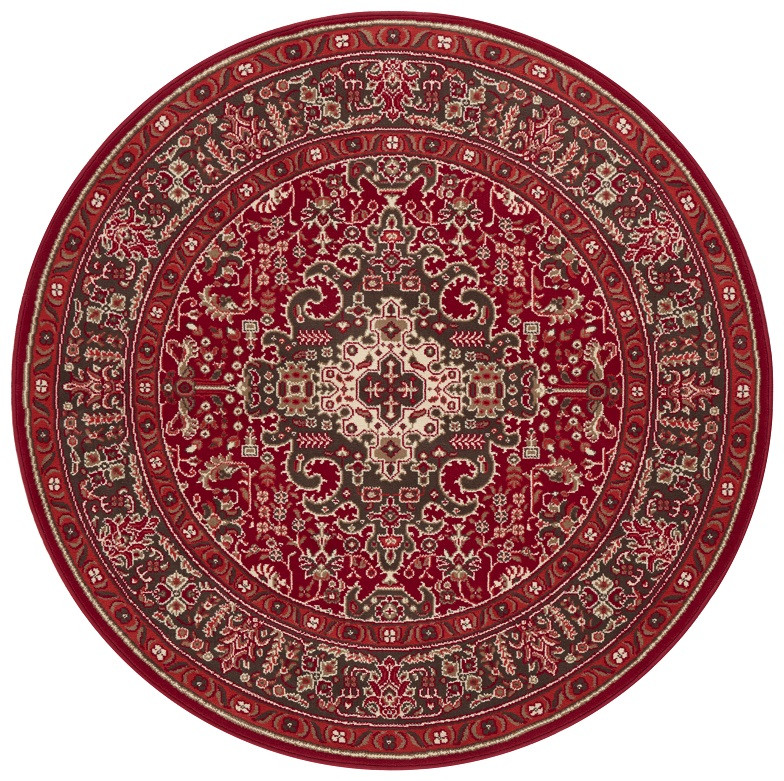 Levně Nouristan - Hanse Home koberce Kruhový koberec Mirkan 104098 Oriental red - 160x160 (průměr) kruh cm