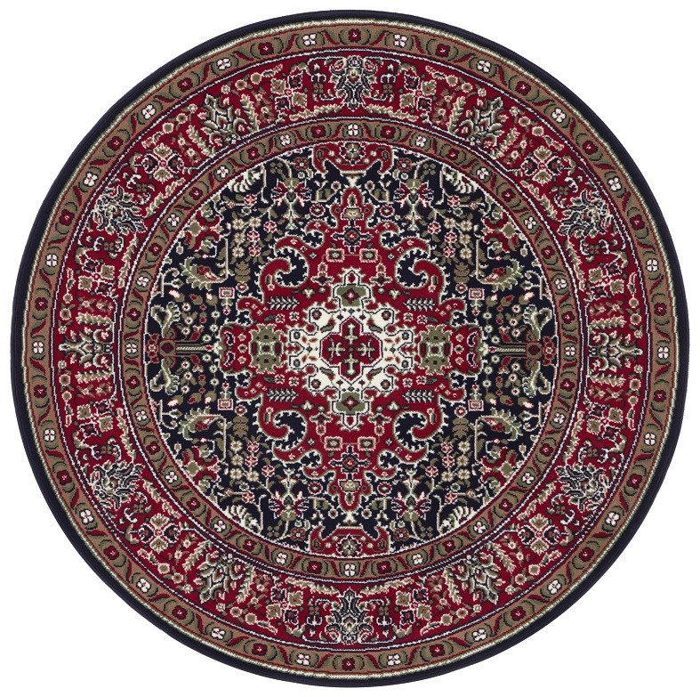 Levně Nouristan - Hanse Home koberce Kruhový koberec Mirkan 104096 Navy - 160x160 (průměr) kruh cm