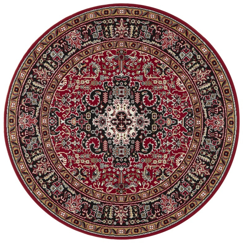 Levně Nouristan - Hanse Home koberce Kruhový koberec Mirkan 104095 Red - 160x160 (průměr) kruh cm