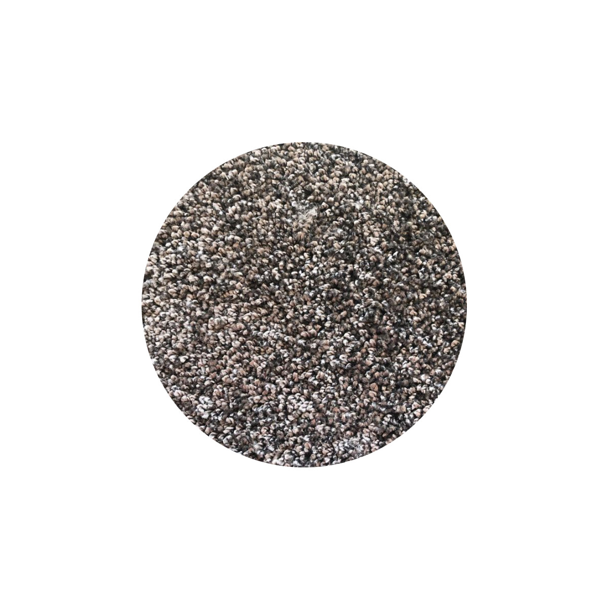 Kruhový koberec Capri hnědý