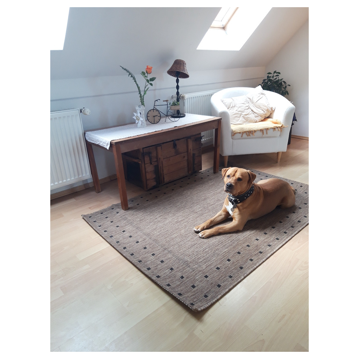 Kusový koberec FLOORLUX Coffee/Black 20329