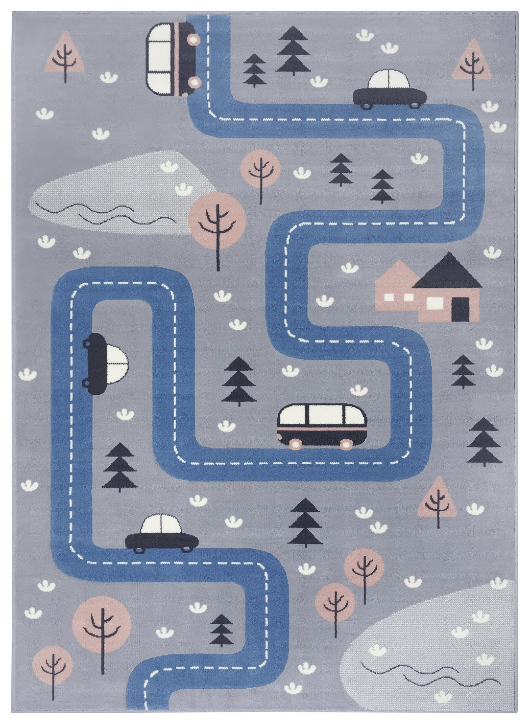 Levně Hanse Home Collection koberce Dětský koberec Adventures 104537 Grey/blue - 160x220 cm
